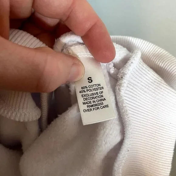 PLAYBOY White Cropped Sweatshirt - Picture 7 of 10